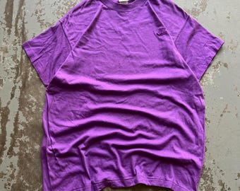 Vintage Deadstock 90s Purple Nike Embroidered One Size Shirt