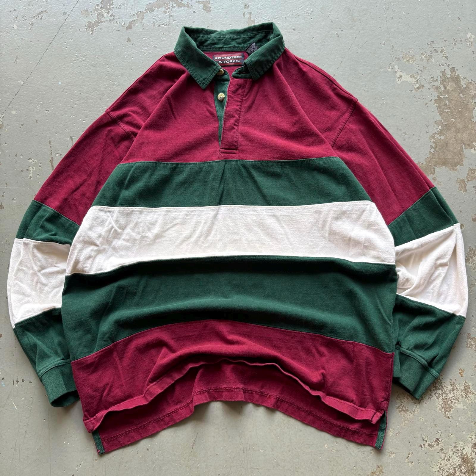 ROUNDTREE とりあえ & YORKE ラガーシャツ Mサイズ