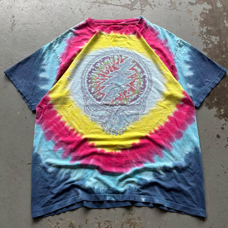 Vintage 90er Jahre Grateful Dead Band Shirt in Blau Bild 1