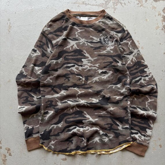y2k old navy 00s 迷彩 カモフラ サーマル Vintage Y2K Old Navy California Surf Camo Thermal Shirt - Etsy