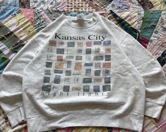 Vintage 90-tals Kansas City Night Lights Matchtröja