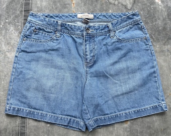 Vintage Y2K Indie Skater Grunge Blue Denim Shorts Jorts