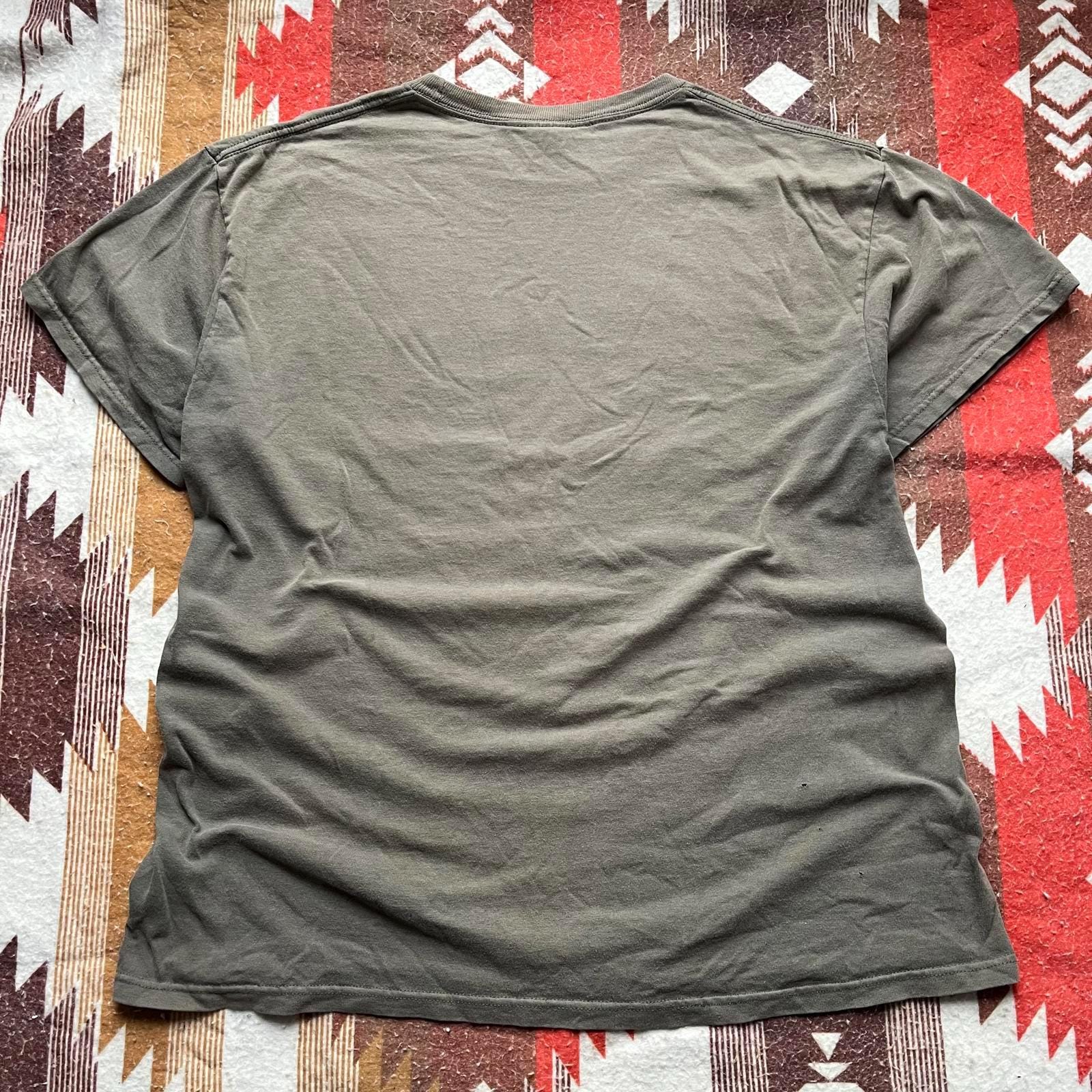 Vintage Y2K Olive Green Distressed Jesus Affliction Shirt - Etsy