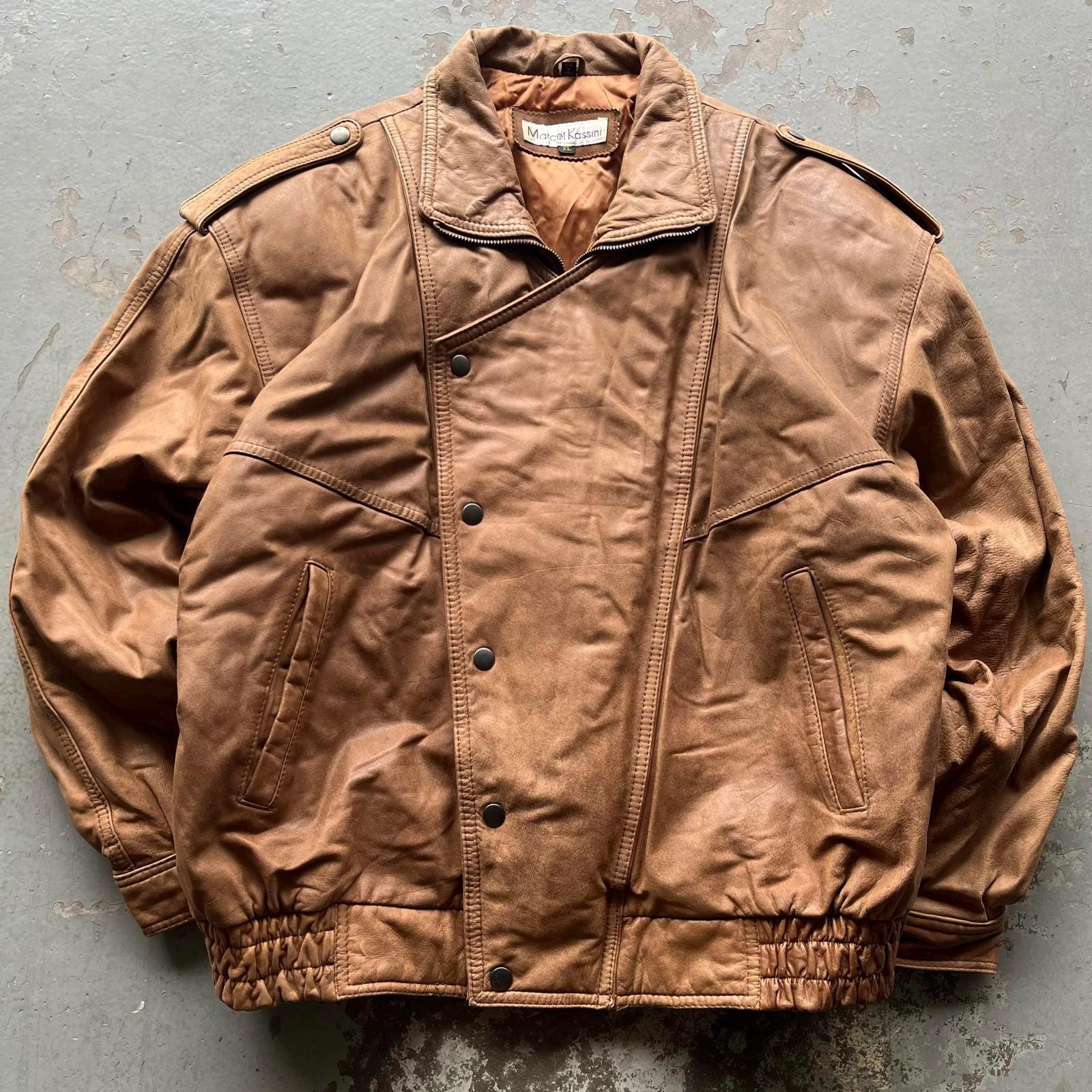 ジャケット・アウター 90s vintage dark brown lether jacket y2k Premium 90s Women's Bomber Jacket – Vintage Y2K Oversized Handmade