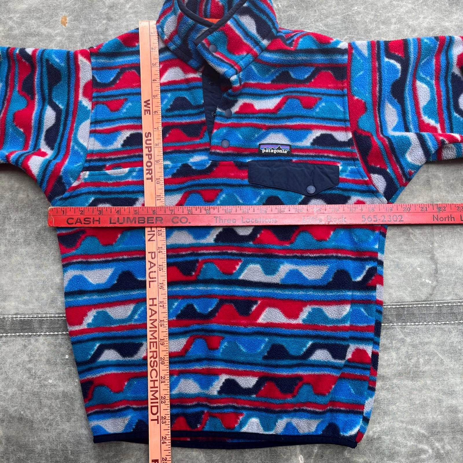 Patagonia Synchilla Snap-t Aztec Blue Delta Waves Pullover - Etsy