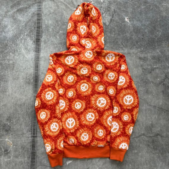 Y2K vintage 02-04 ENGLAND reversible L相当 Vintage Y2K Reversible No Boundaries Skull Peace Sign Hoodie - Etsy