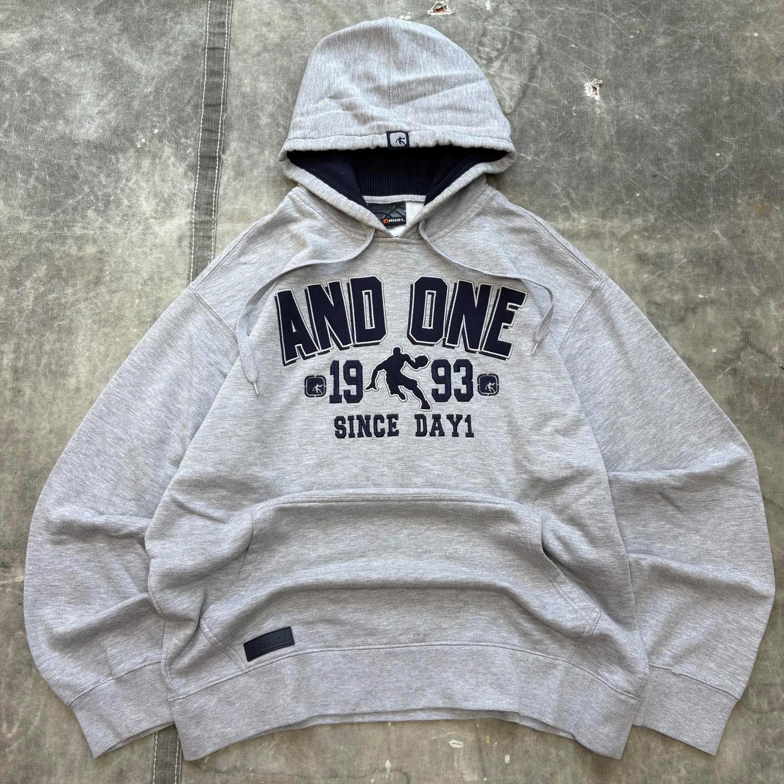 Vintage Y2K AND1 Thermal Lined Basketball Grunge Hoodie - Etsy