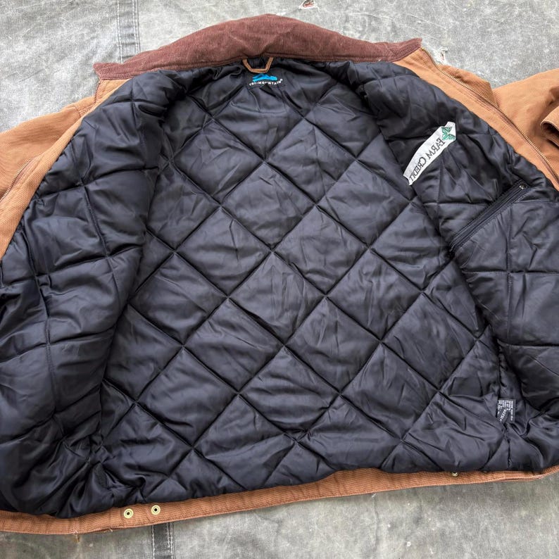 Vintage Y2K Carhartt Detroit Style Tan Brown Workwear Grunge Jacket image 5