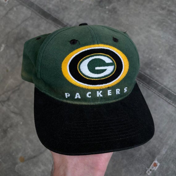 Vintage 90s Champion Green Bay Packers Faded SnapBack Hat