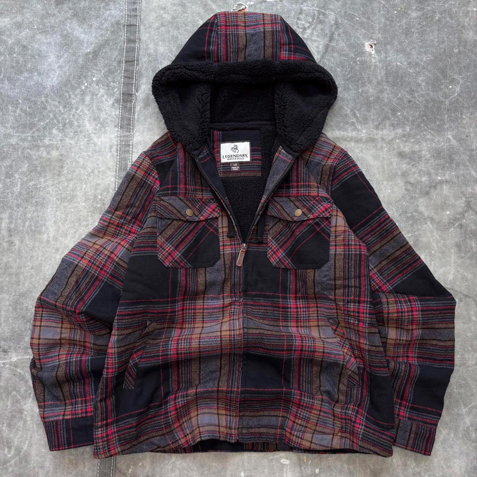 Vintage Y2K Plaid Sherpa Lined Grunge Skater Full Zip Hoodie - Etsy