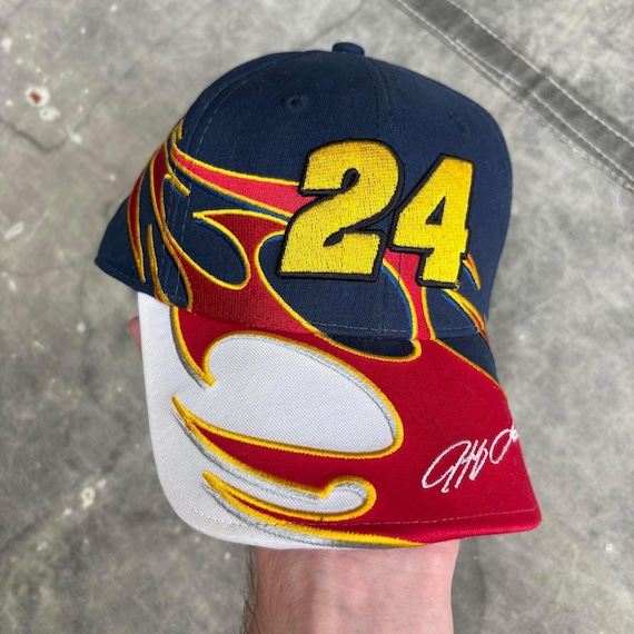 Vintage Y2K Deadstock Jeff Gordon Dupont NASCAR Flames Hat - Etsy