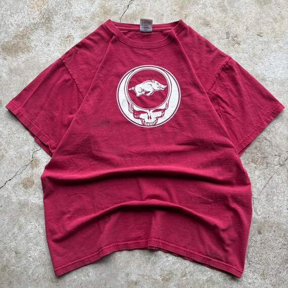 Vintage 90s Y2K Arkansas Razorbacks Grateful Dead Band Shirt - Etsy