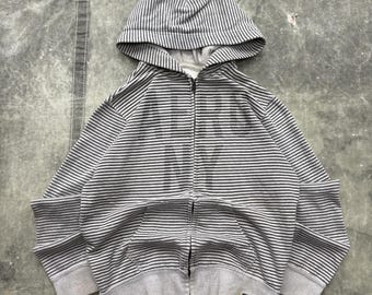Vintage Y2K Aeropostale Striped Grunge Skate Full Zip Hoodie