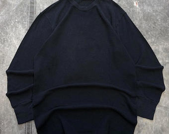 Vintage Y2K Faded Glory Black Grunge Thermal Waffle Shirt - Etsy