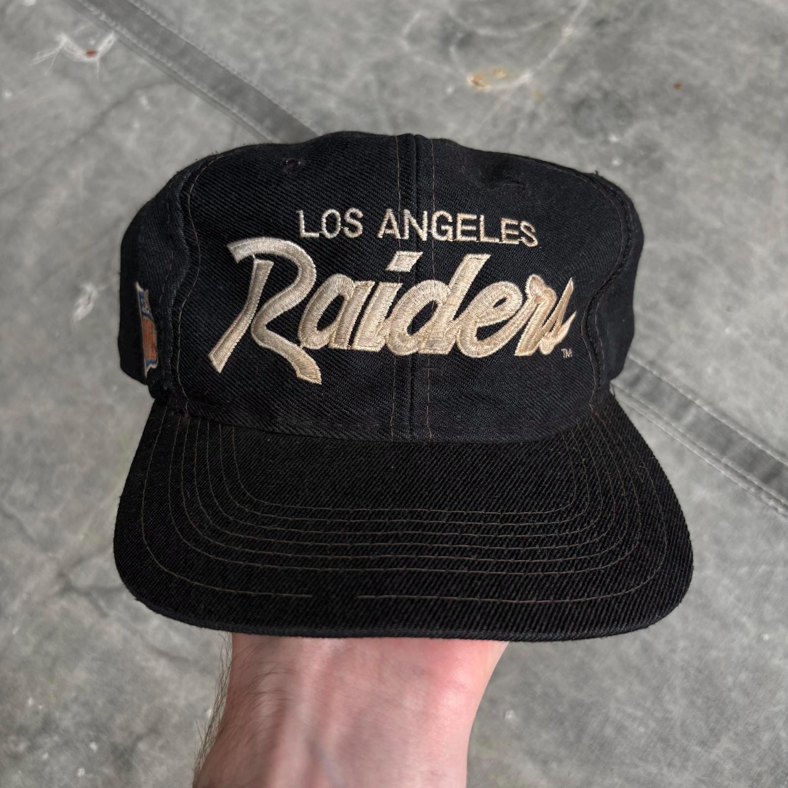 Vintage Replica Black Los Angeles LA Raiders Circle Snapback Cap Hat NWA EAZY E | #1731031933 - Foto 10