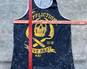 Vintage Y2K Affliction Skull Scythe Graphic Grunge Tank Top - Etsy