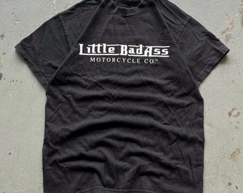 Vintage 90s Little Badass Motorcycle Biker Women’s Baby Tee
