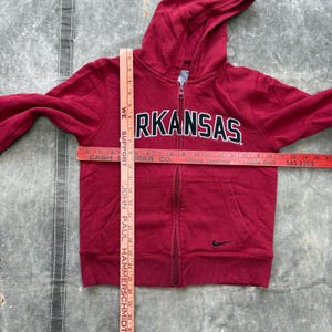 Vintage Y2K Nike Arkansas Razorbacks Grunge Full Zip Hoodie image 5