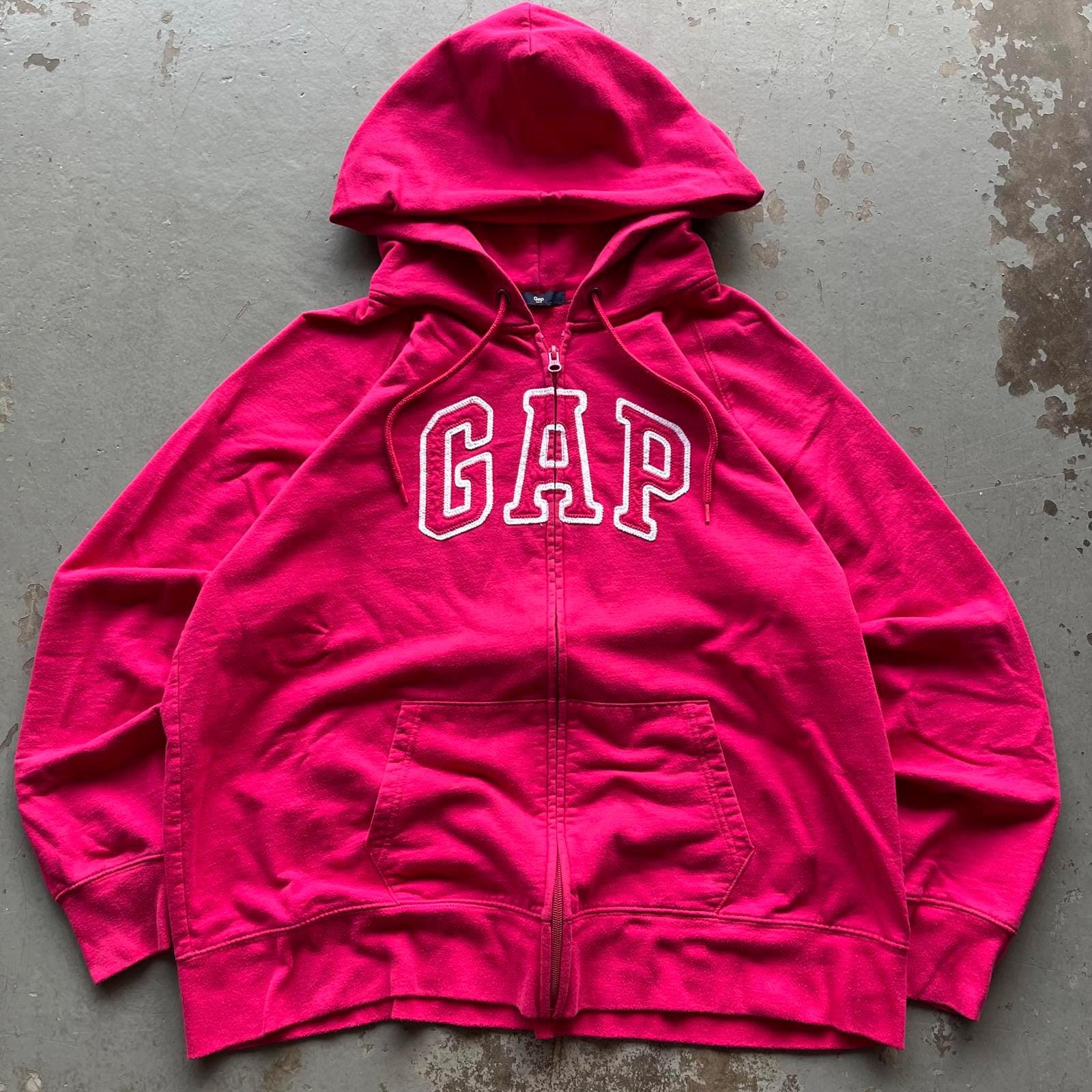 archive OLD GAP zip hoodie ピンク　ジップパーカー　S archive OLD GAP zip hoodie ピンク ジップパーカー M - メルカリ