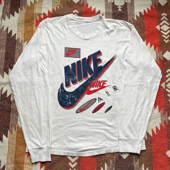 a*4様 90s NIKE ロングスリーブTee USA製 Vintage 90s Nike Air Distressed Long Sleeve Sportswear Shirt - Etsy