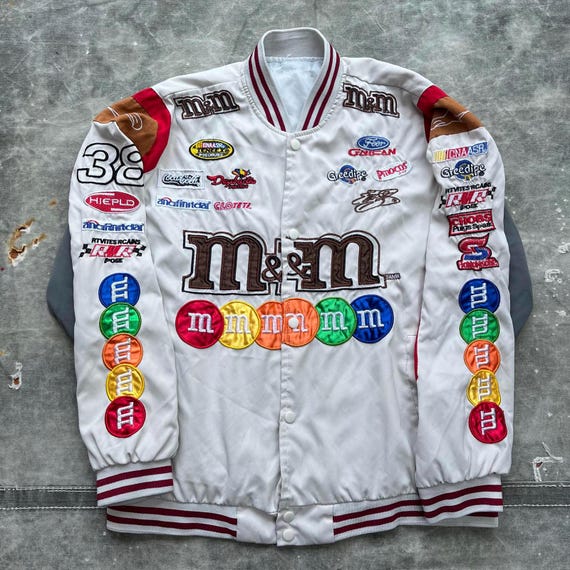 Vintage 90s/y2k M&M NASCAR Racing Jacket - Etsy