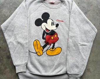 Sudadera vintage de los años 70 con Mickey Mouse de Disney World y Florida