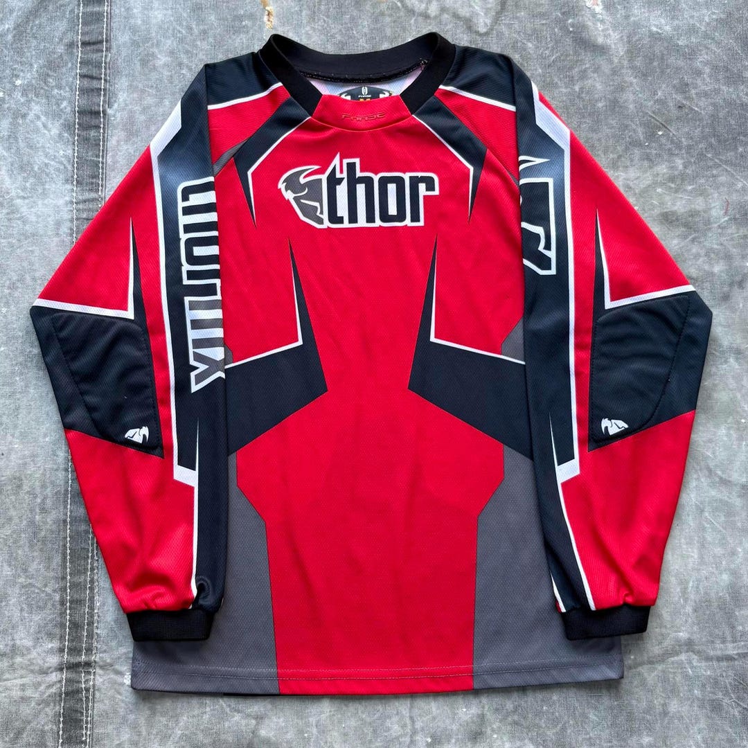 Vintage Y2K Thor Motocross Biker Grunge Sportswear Jersey - Etsy