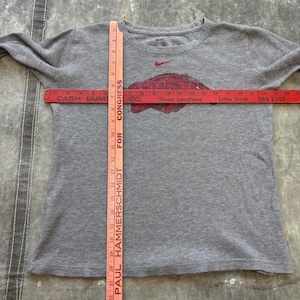 Camiseta térmica vintage Nike Center Swoosh Arkansas Razorbacks Y2K imagen 4