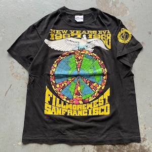 Vintage 80s Jefferson Airplane Grateful Dead Fillmore San Francisco Hippie Shirt