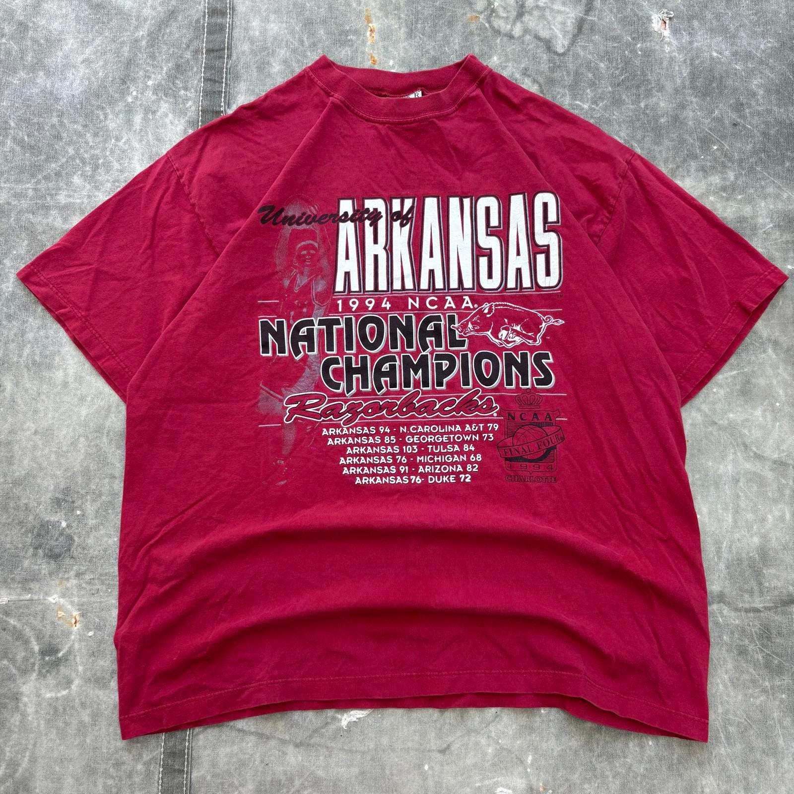 Vintage 1994 Arkansas Razorbacks National Champions Shirt - Etsy