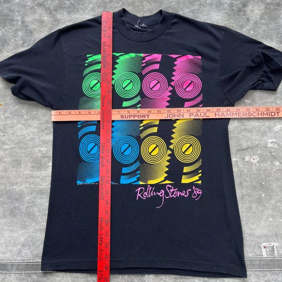 Vintage 1989 The Rolling Stones Steel Wheels Tour Shirt View 3