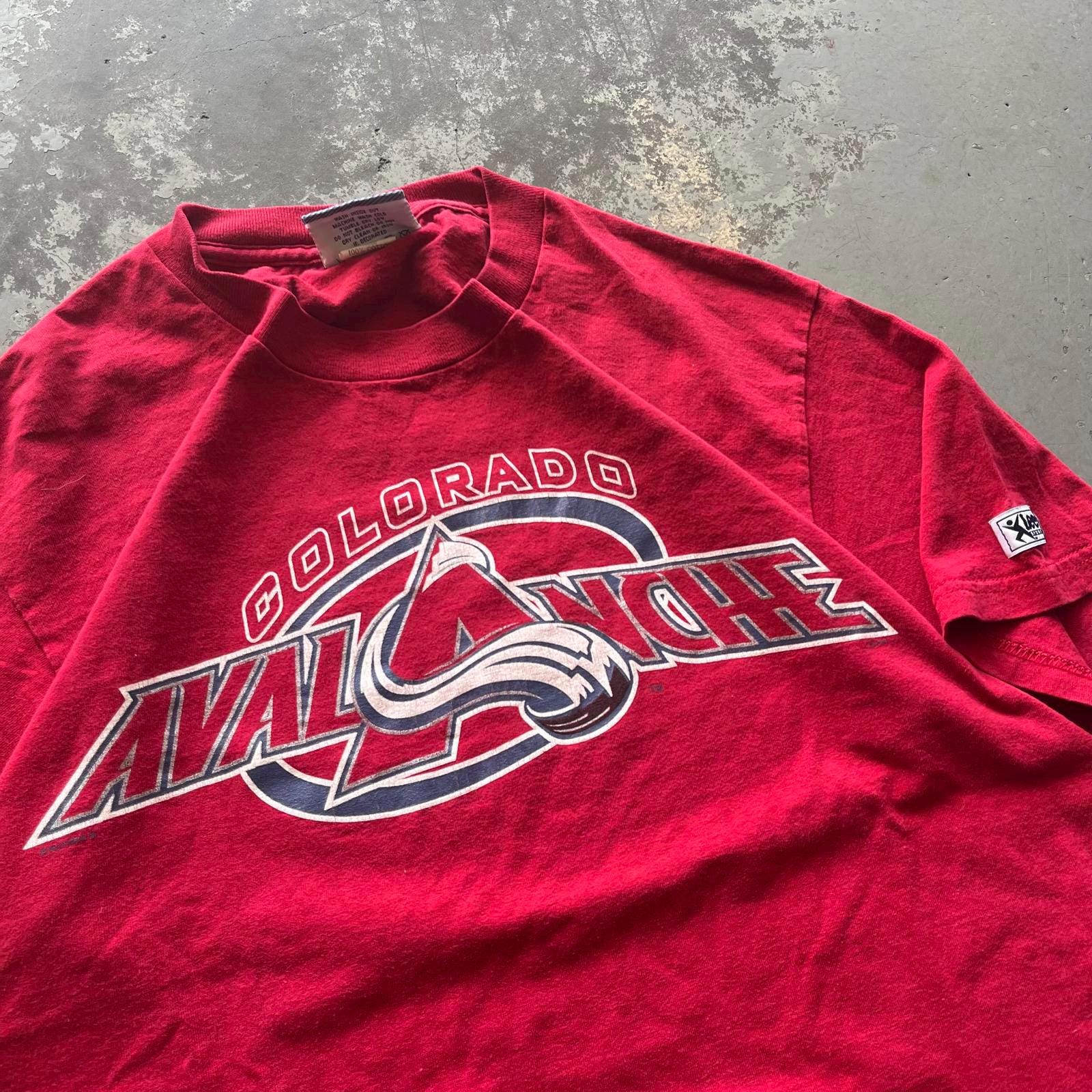 ヴィンテージ 90 年代 コロラド アバランチ NHL ホッケー リー 