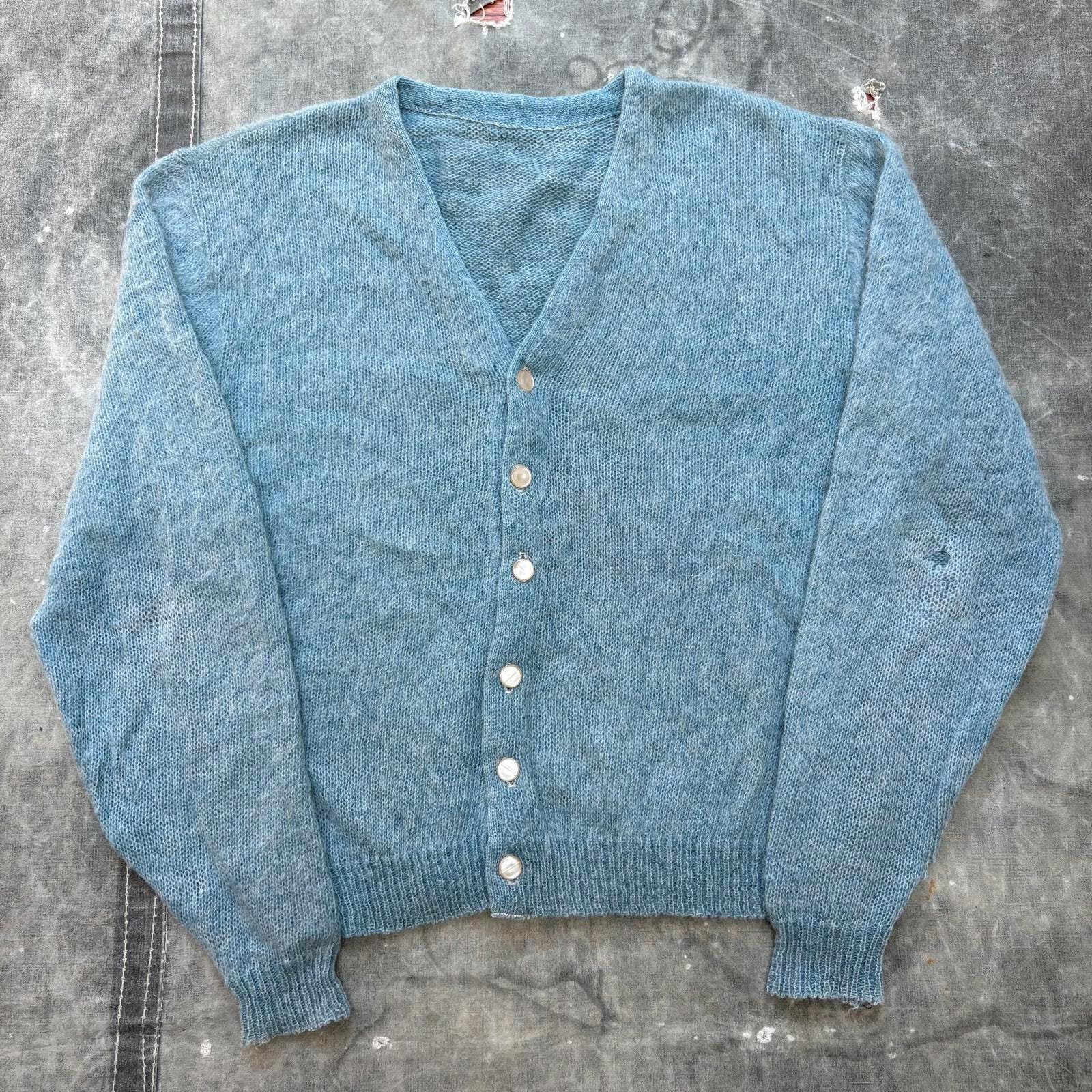 60s Mohair Cardigan - Etsy
