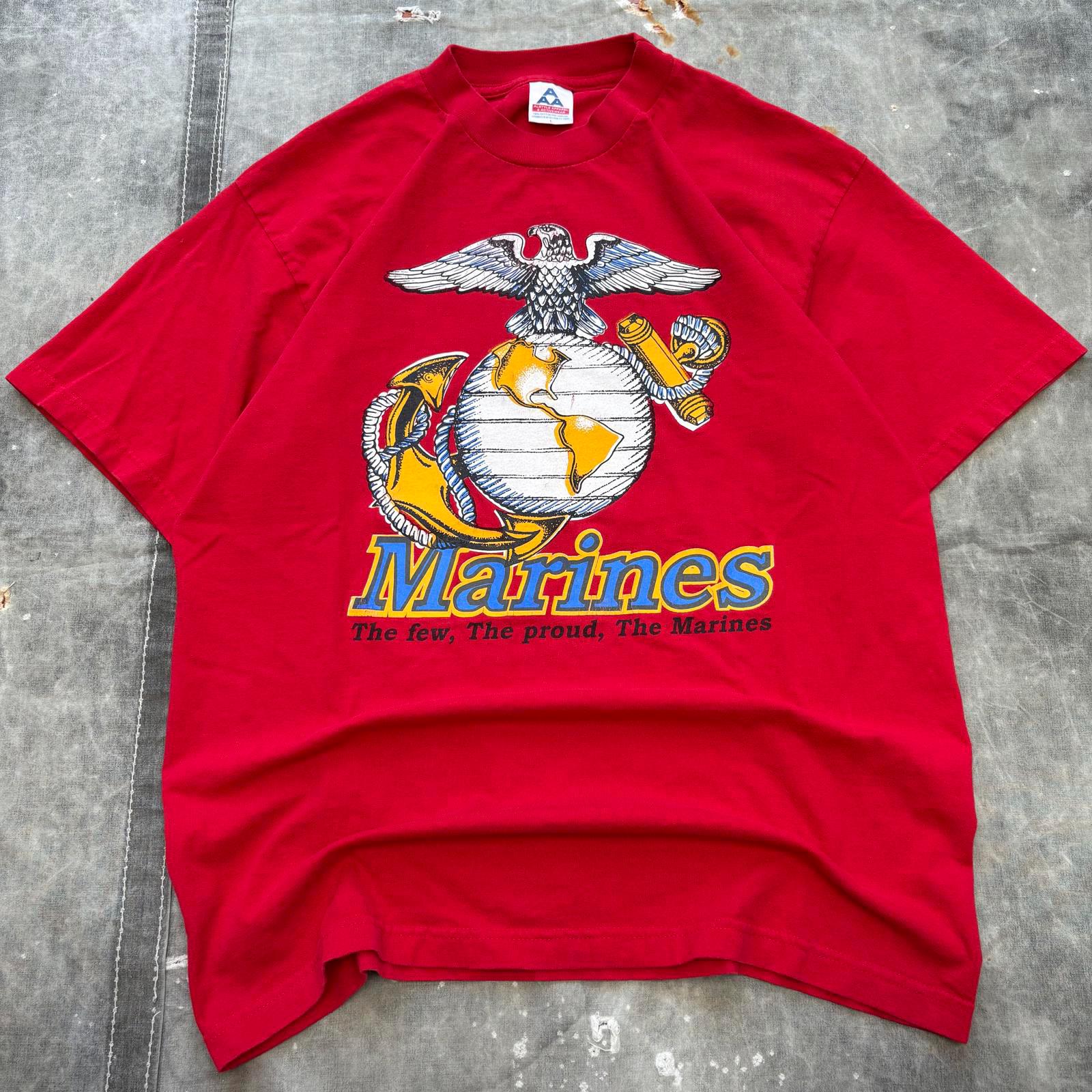 90年代ヴィンテージ Y2K USMC 海兵隊ミリタリーアンカーグローブシャツ