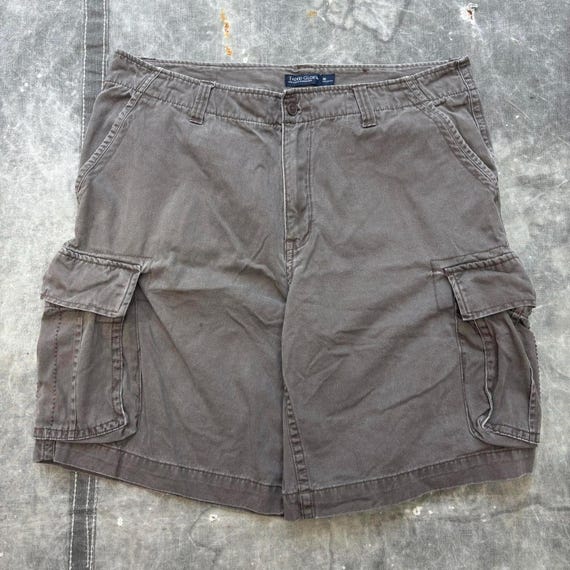 archive wide cargo shorts fade y2k アバクロ Vintage Y2K Baggy Faded Glory Brown Grunge Cargo Shorts - Etsy