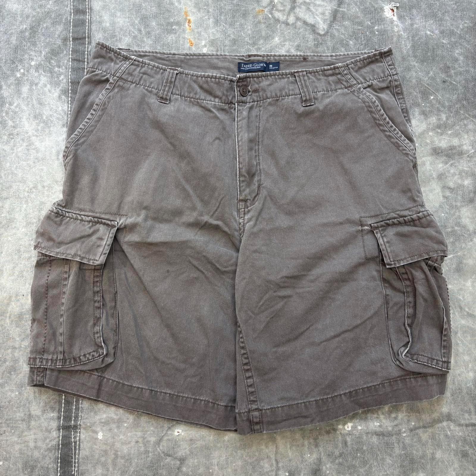 Vintage Y2K Baggy Faded Glory Brown Grunge Cargo Shorts - Etsy