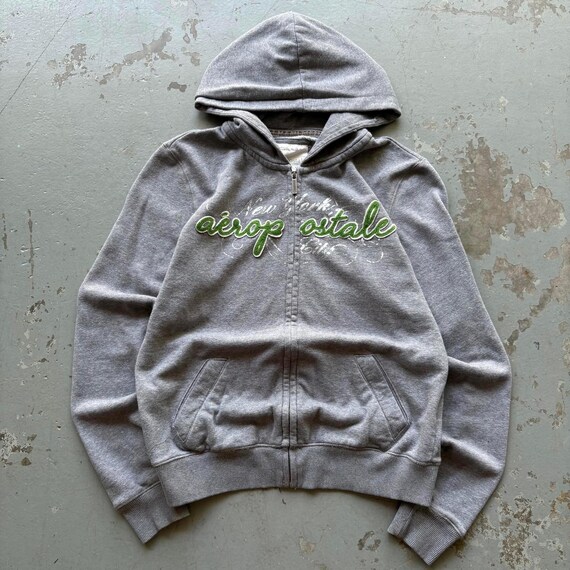 Vintage Y2K Aeropostale New York Full Zip Grunge Hoodie