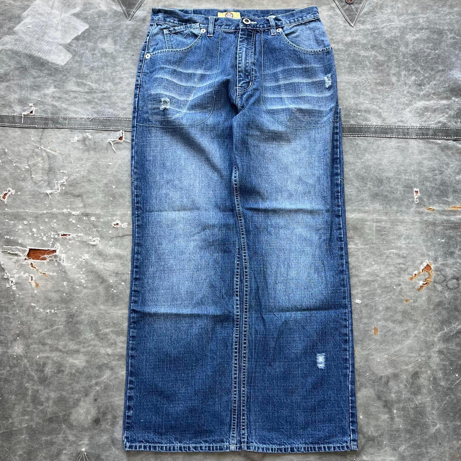 ダークブルー ワイドレッグ デニムパンツ jnco baggy 90's JNCO JEANS BAGGY DENIM PANTS 90年代 ジンコジーンズ