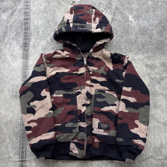 Vintage Y2K Camo Walls Blizzard Pruf Insulated Canvas Youth Medium
