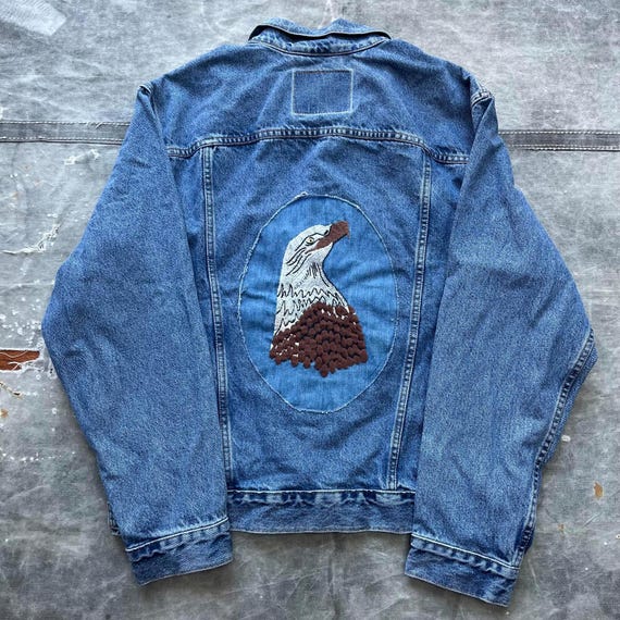 Levi’s USA Made Eagle Emblem DenimJacket Buy Eagle Denim Jacket Online In India - Etsy India
