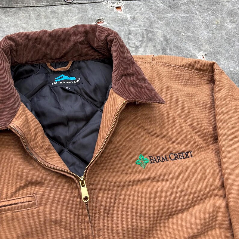 Vintage Y2K Carhartt Detroit Style Tan Brown Workwear Grunge Jacket image 2