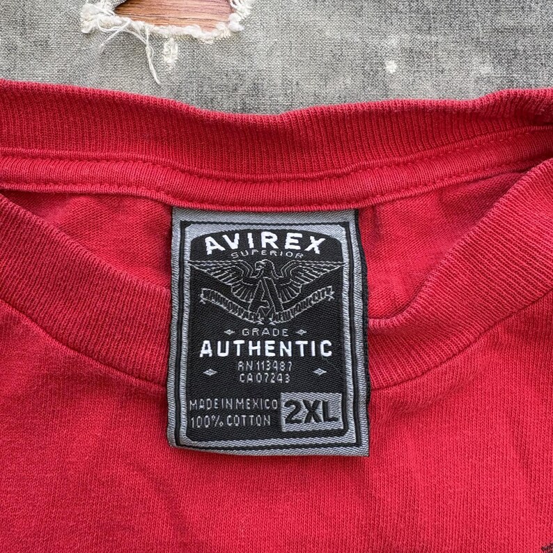 Vintage Y2K Avirex Snake Eyes Affliction Style Grunge Shirt image 3