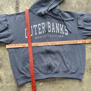 Vintage Y2K Outer Banks North Carolina Skate Full Zip Hoodie image 4