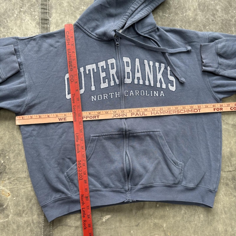 Vintage Y2K Outer Banks North Carolina Skate Full Zip Hoodie image 4