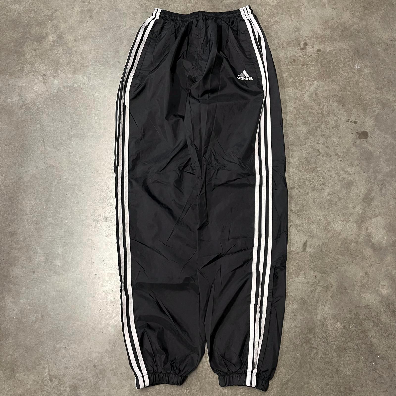パンツ 90s adidas buggy wide track pants y2k XL Vintage 90s Y2K Baggy Wide Leg Striped Adidas Track Pants - Etsy