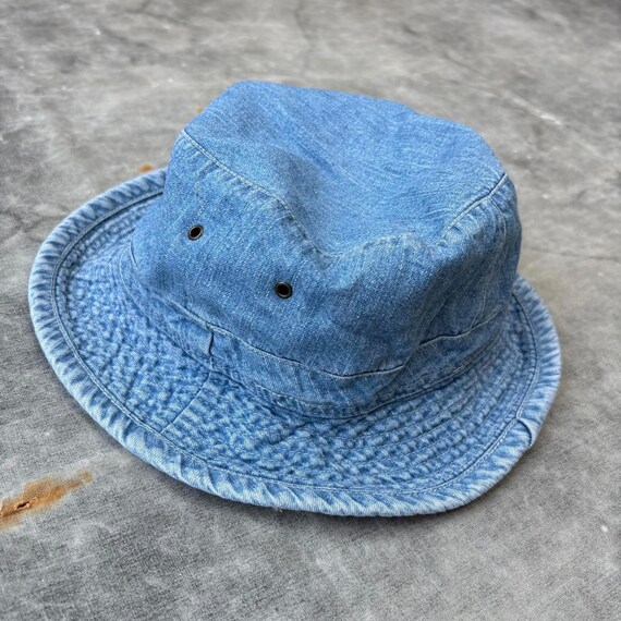 Vintage 90s Lightweight Grunge Skater Denim Bucket Hat New