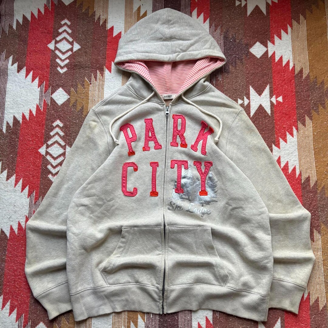 Vintage Y2K Old Navy Park City Ski Lodge Full Zip Hoodie - Etsy