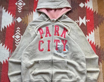 Vintage Y2K Old Navy Park City Ski Lodge Full Zip Hoodie - Etsy
