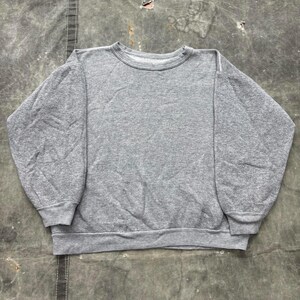 Vintage 50s 60s Distressed Blank Gray Grunge Sweatshirt - Etsy