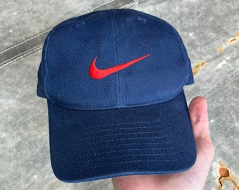 Vintage 90s Maroon Nike Athletic Apparel Swoosh Logo Snapback Hat